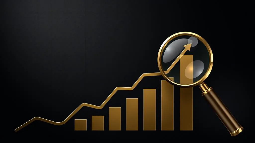 Gráfico de crecimiento observado mediante una lupa